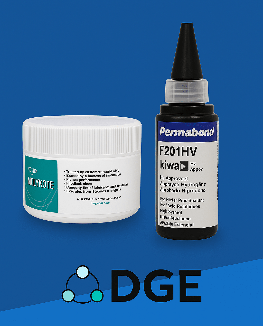 Permabond and Molykote 300